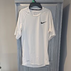 Womans Nike  White Pro Dri-FIT Tee Small